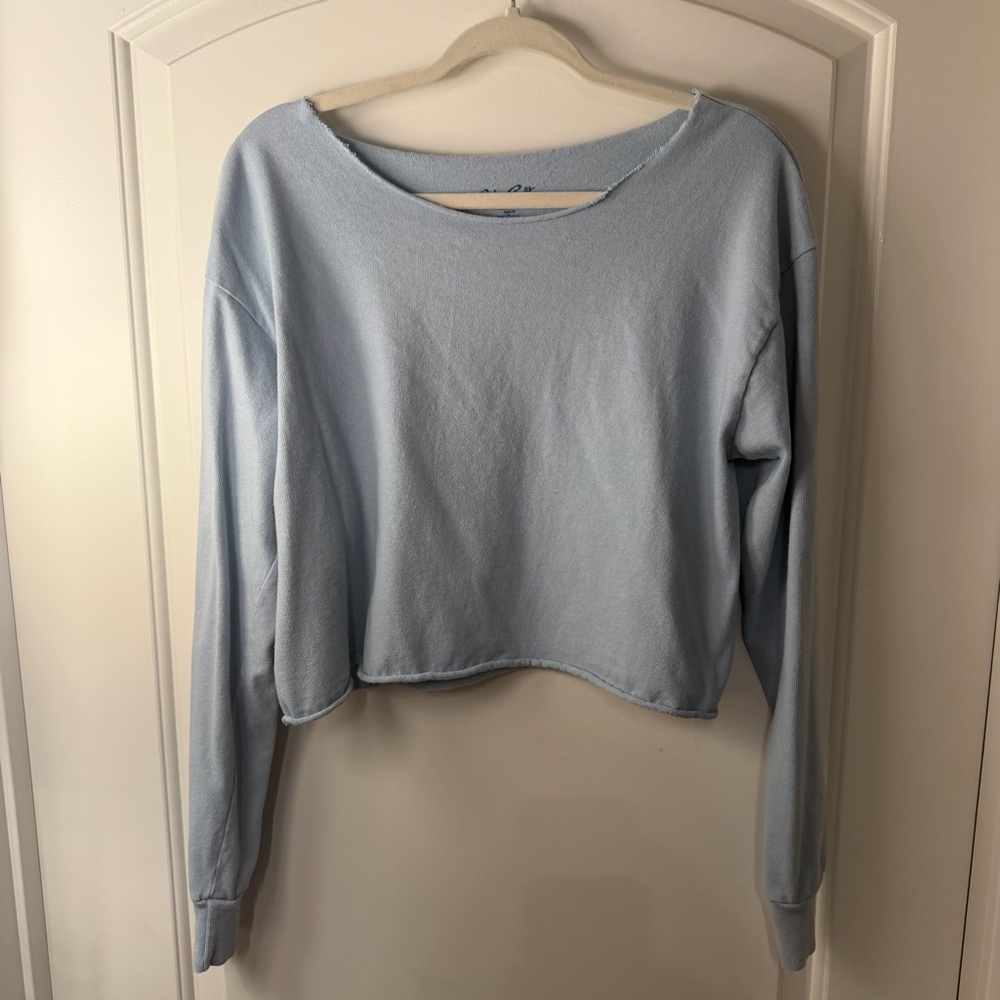 Brandy Melville Cotton Distressed Crewneck
